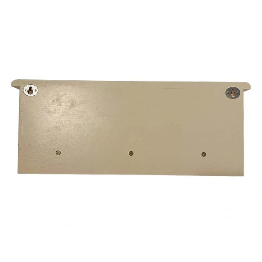Shelf, three drawers, hooks